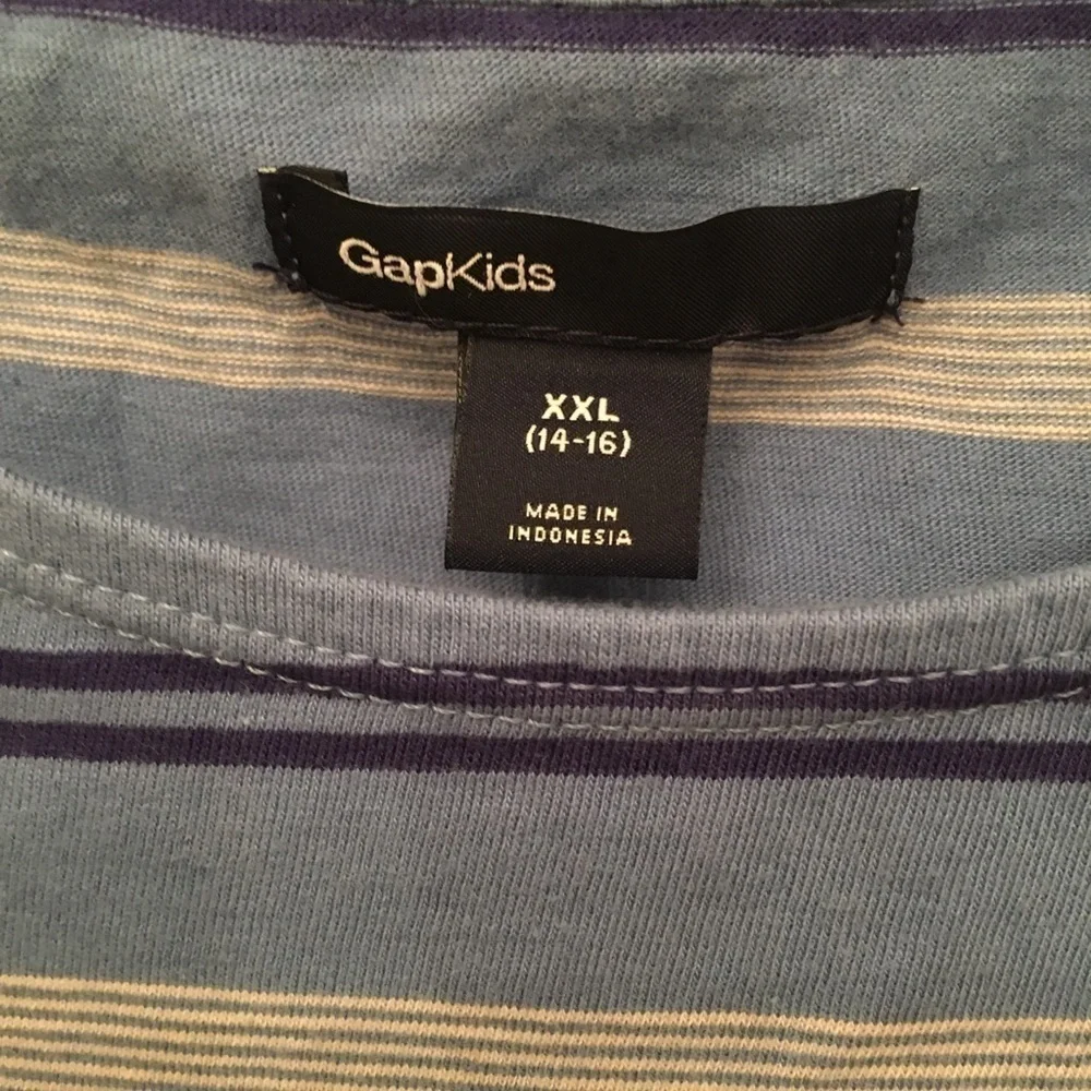 NWT~GAPKIDS Blue Stripe Dress Size XXL (14-16)